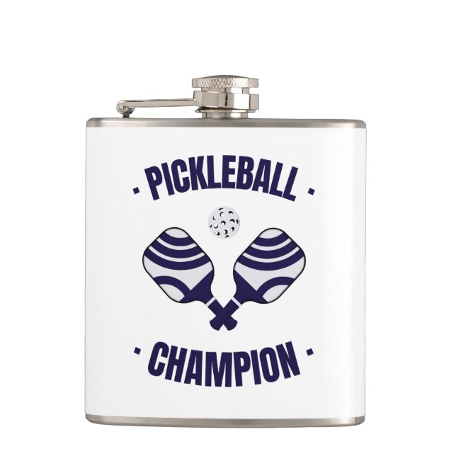 Pickleball Champion Wrapped Flask Fickplunta (Framsidan)