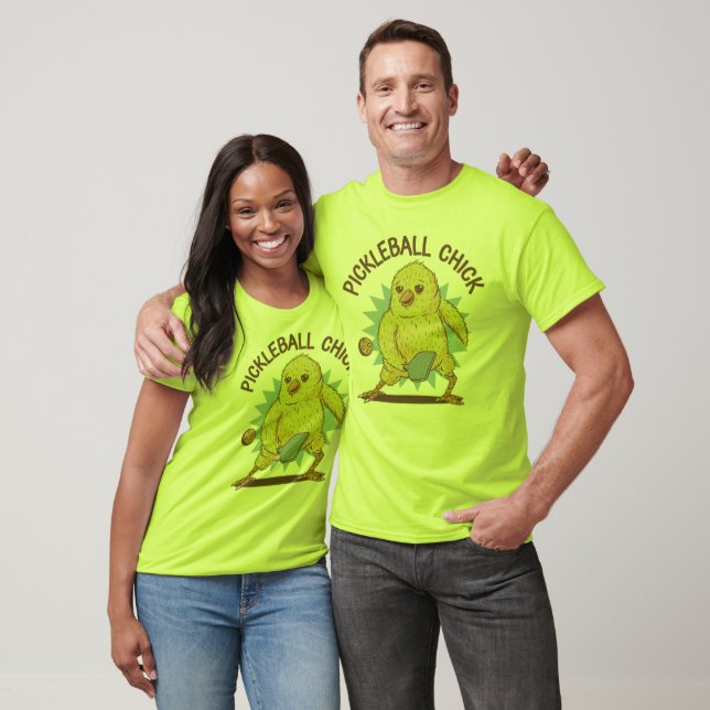 Pickleball Chick Funny Chicken T Shirt (Unisex)