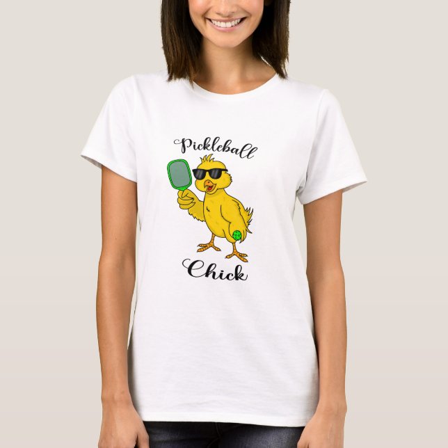 Pickleball Chick Kvinnor T-Shirt (Framsida)