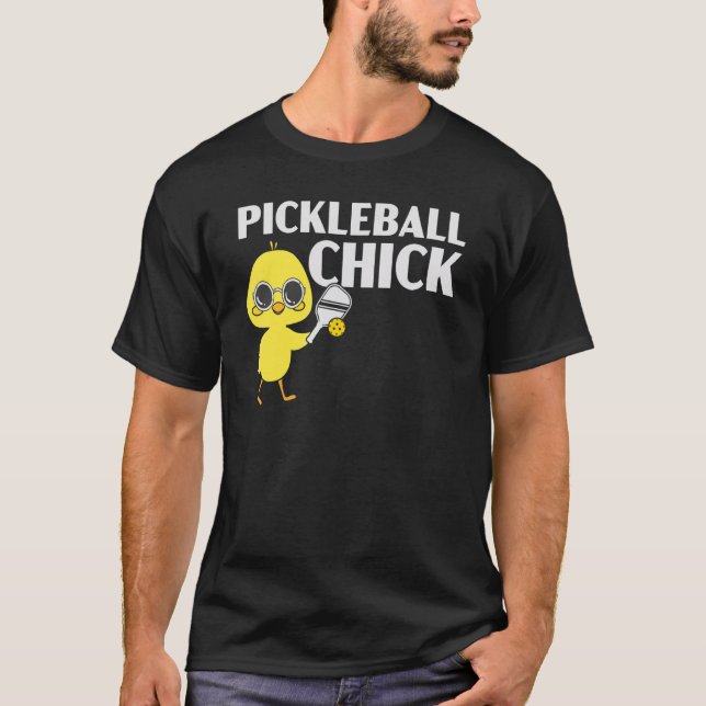 Pickleball Chick Pickleball Player Paddle Boll Spo T Shirt (Framsida)