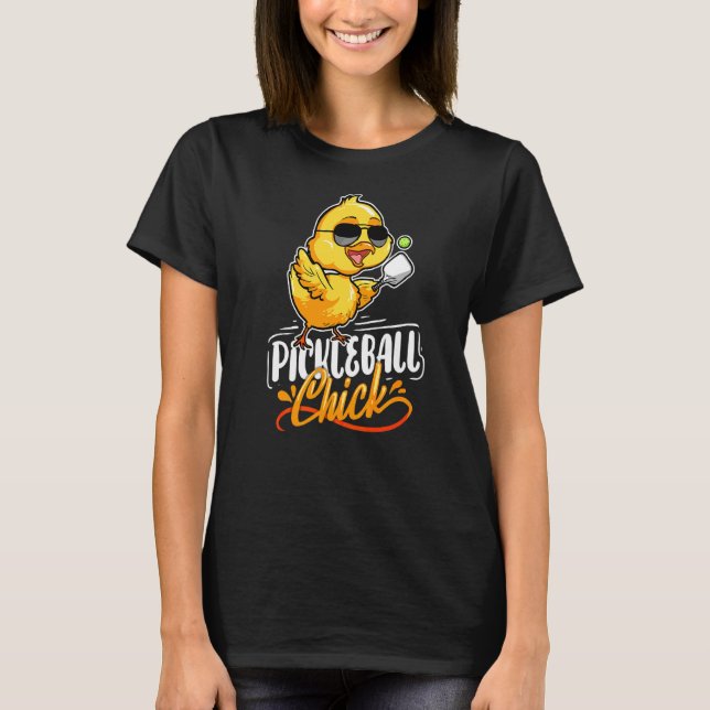 Pickleball Chick Pickleball Player Pickleball T Shirt (Framsida)