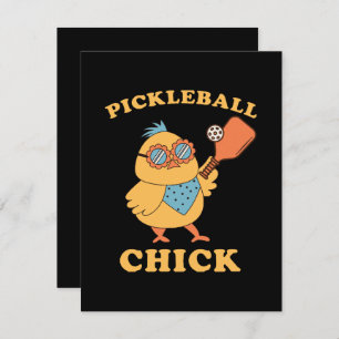 Pickleball-Chick - reflektor Anteckningskort