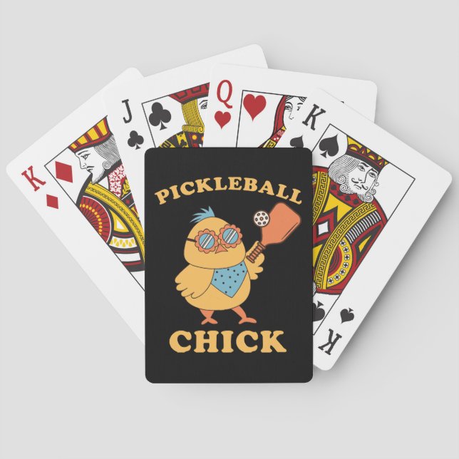 Pickleball Chick - retro Casinokort (Baksidan)