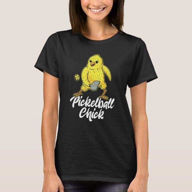 Pickleball-Chick T Shirt (Framsida)