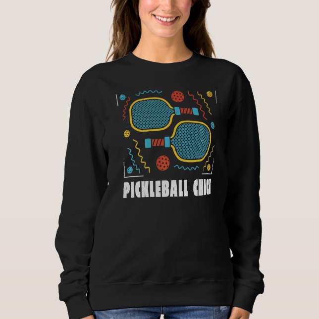 Pickleball-Chick T Shirt (Framsida)