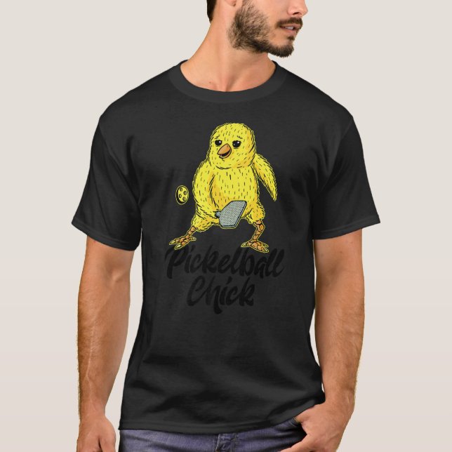 Pickleball-Chick T Shirt (Framsida)