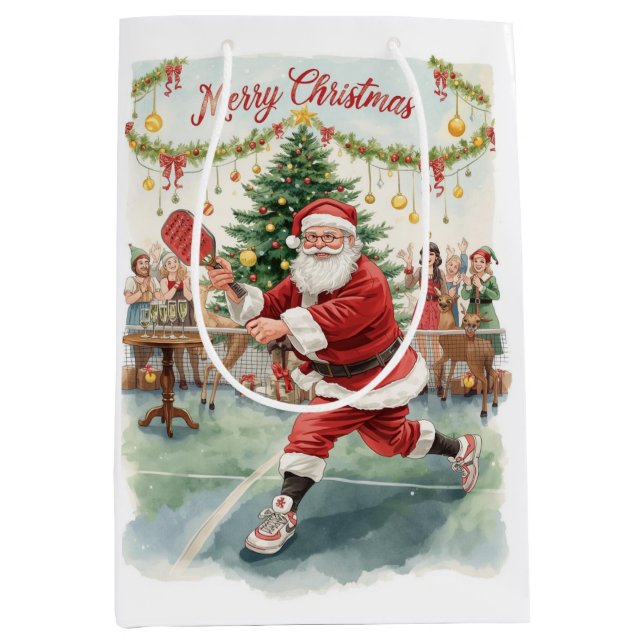 Pickleball Christmas themed with Santa Claus (Framsidan)