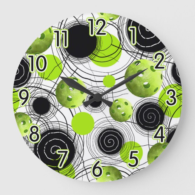 Pickleball Clock Stor Klocka (Framsida)