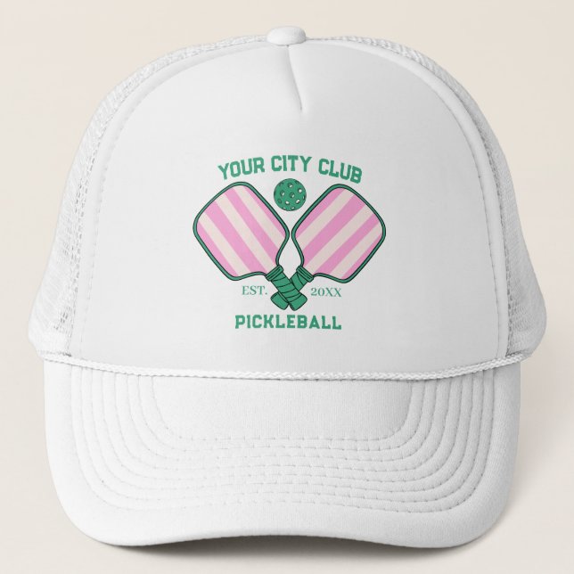 Pickleball Club Lagspelare Anpassad Pickle Present Keps (Framsida)