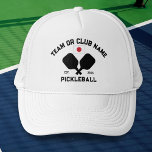 Pickleball Club Team Japan Japanese Flag Custom Keps<br><div class="desc">Stand out on the pickleball court with this stylish hat featuring crossed pickleball paddles, the flag of Japan, and your custom text. Personalize it easily to include your club name, team name, city, or any wording of your choice. You can also change the font and paddle colors - just click...</div>