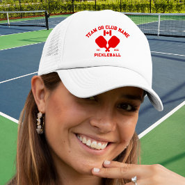 Pickleball Club Team Name Canada Flag Custom Keps
