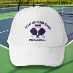Pickleball Club Team Name Thailand Thai Flag Keps<br><div class="desc">Stand out on the pickleball court with this stylish hat featuring crossed pickleball paddles, the flag of Thailand, and your custom text. Personalize it easily to include your club name, team name, city, or any wording of your choice. You can also change the font and paddle colors - just click...</div>