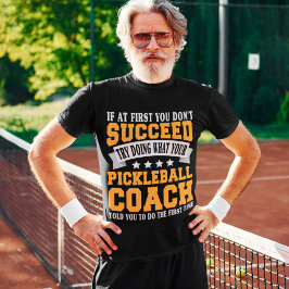 Pickleball Coach Funny Saying Pickle Sport T Shirt