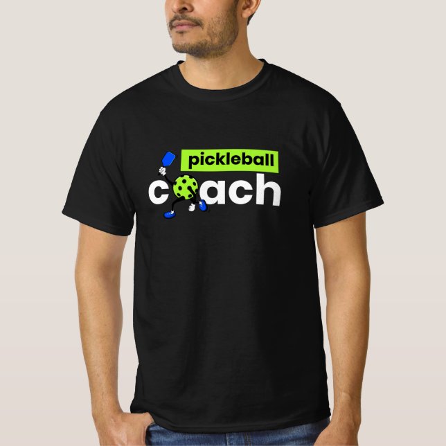 Pickleball Coach Player T Shirt (Framsida)