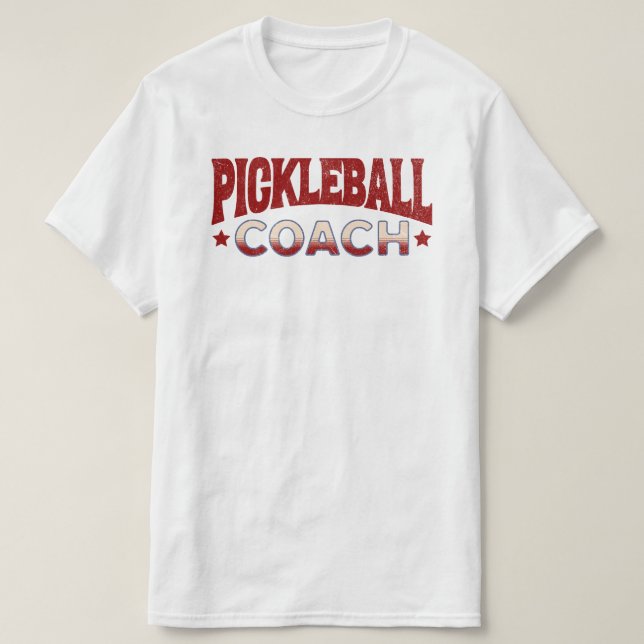 Pickleball Coach T Shirt (Design framsida)