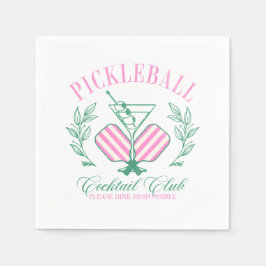 Pickleball Cocktail-Klubb Pappersservett