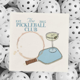 pickleball cocktail napkin pappersservett