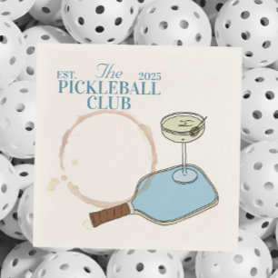 pickleball cocktail napkin pappersservett