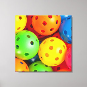 Pickleball Colorful Canvastryck