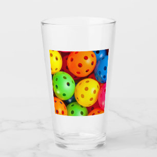 Pickleball Colorful Glaskopp