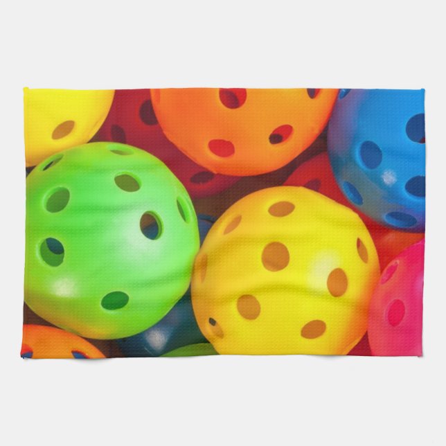 Pickleball Colorful Kökshandduk (Horisontell)