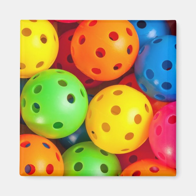 Pickleball Colorful Magnet (Framsidan)