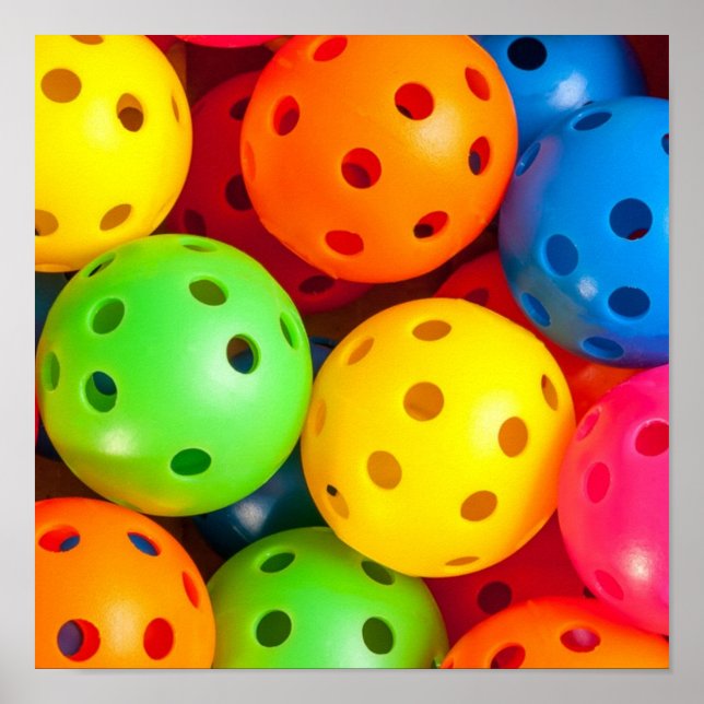 Pickleball Colorful Poster (Framsidan)