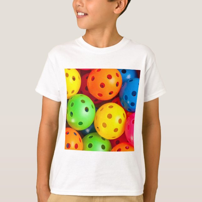 Pickleball Colorful T Shirt (Framsida)