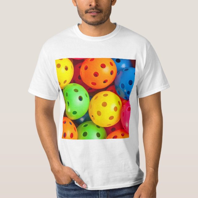 Pickleball Colorful T Shirt (Framsida)