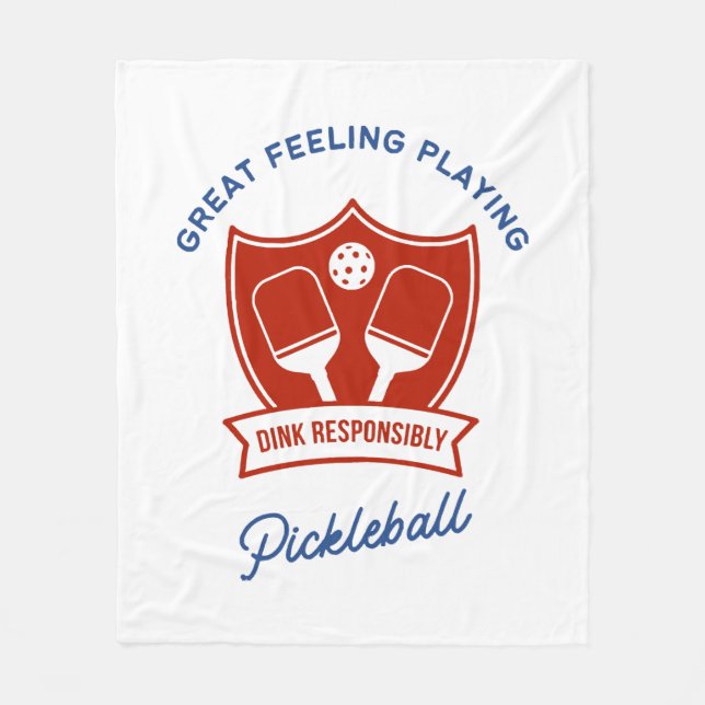 Pickleball-coolans utformning till bäran fleecefilt (Framsidan)
