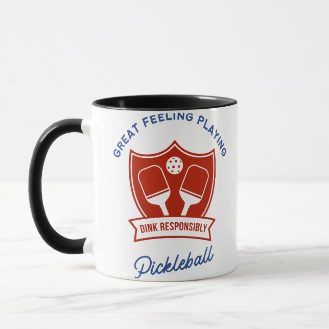 Pickleball-coolans utformning till bäran mugg (Vänster)