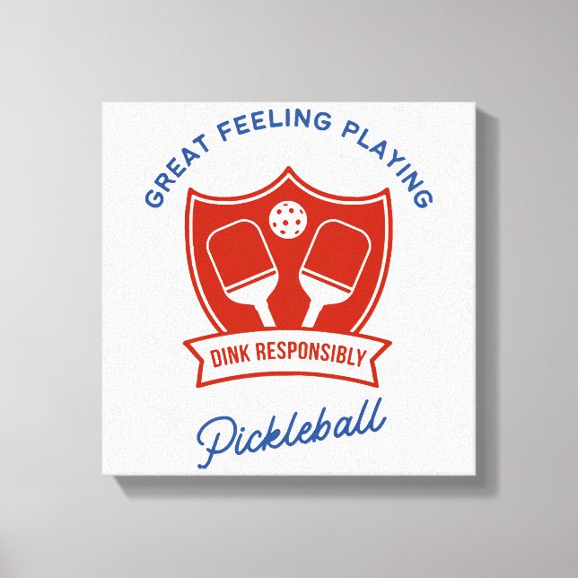 Pickleball coolt design att ha på sig canvastryck (Framsida)
