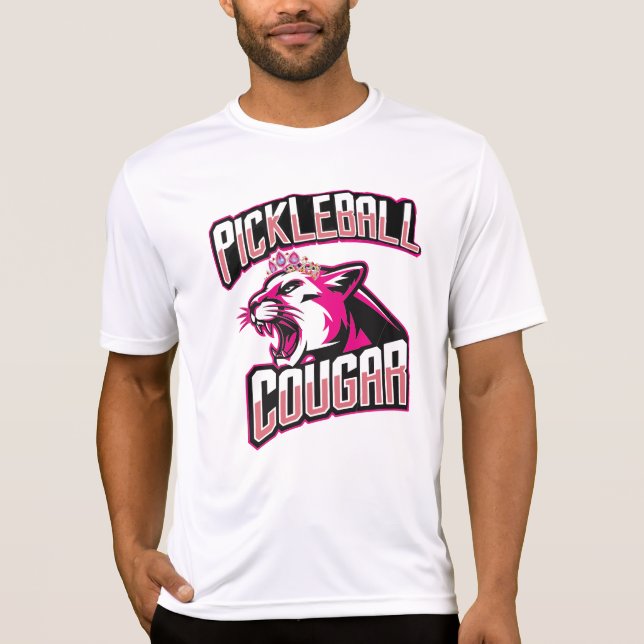 Pickleball Cougar T Shirt (Framsida)