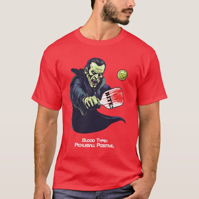 Pickleball Count Dinkula's Haunting T Shirt (Framsida)