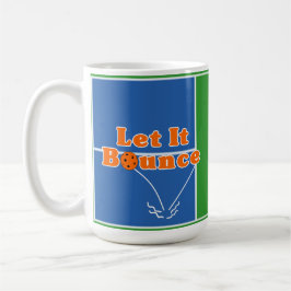 Pickleball Court , låt den skjuta Orange Boll Kaffemugg