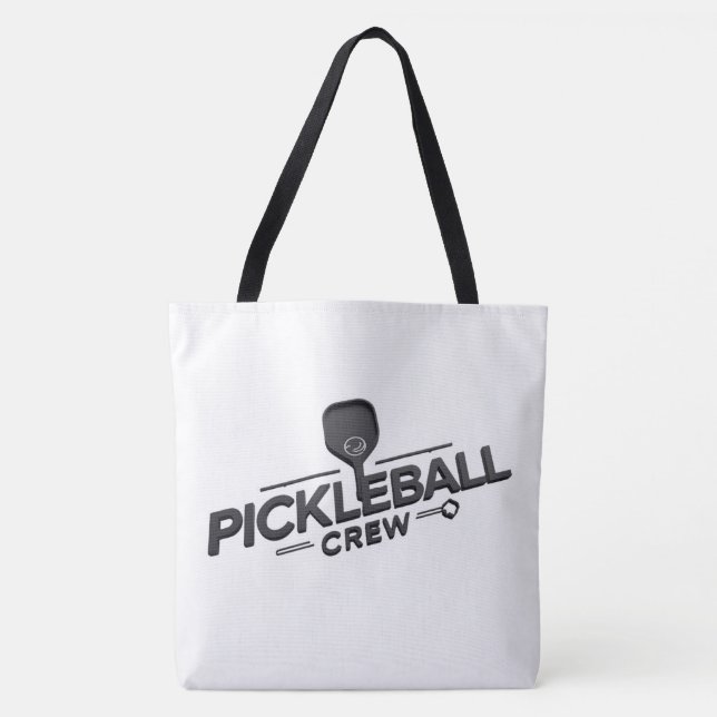 Pickleball Crew Tote Bag – Pickleball Player Shoul Tygkasse (Framsida)
