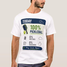 Pickleball dagliga liv Prognos T Shirt