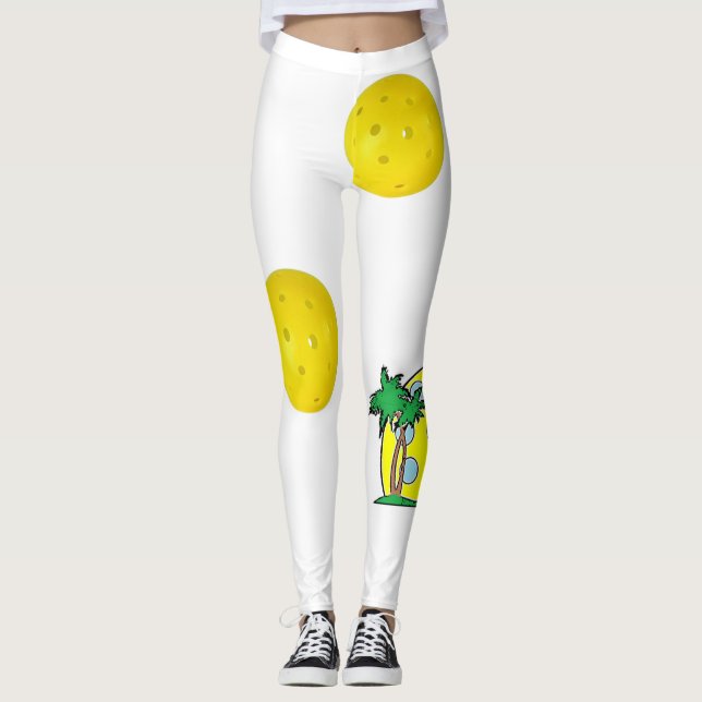 Pickleball damasker leggings (Framsida)