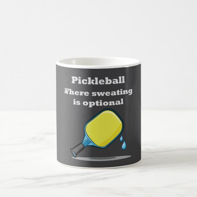 Pickleball där svettning är valfritt kaffemugg (Center)