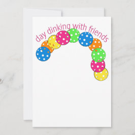 Pickleball Day Dininking med vänner Inbjudningar