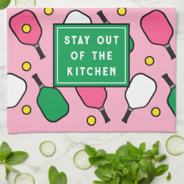 Pickleball-dekor Kökshandduk