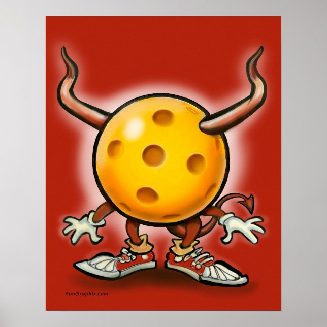 Pickleball Demon Poster (Framsidan)