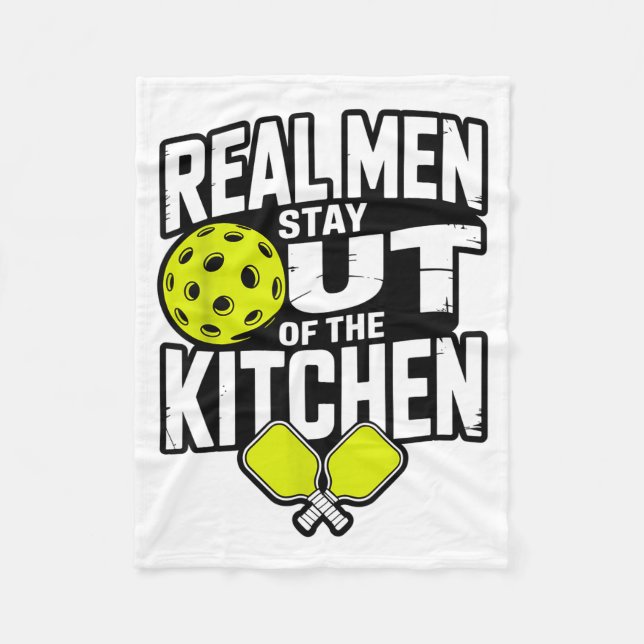 Pickleball design for men boys pickle ball fleecefilt (Framsidan)