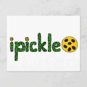 Pickleball-design för roligt vykort