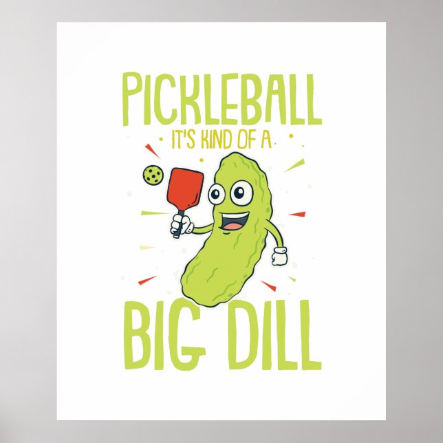 Pickleball Det är en stor Roligt Pun-gåva Poster (Framsidan)