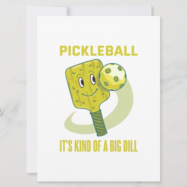 Pickleball Det är en stor Roligt Pun-gåva Spara Datumet (Framsida)