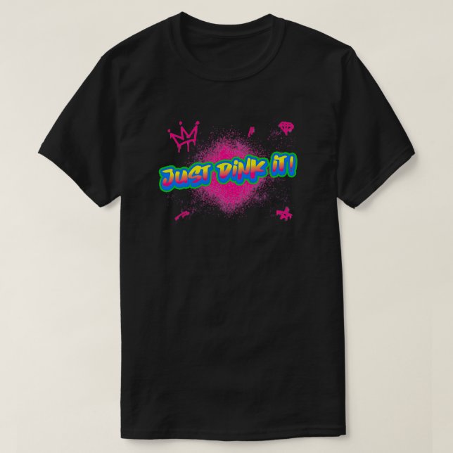 Pickleball Dink bara 2 T Shirt (Design framsida)