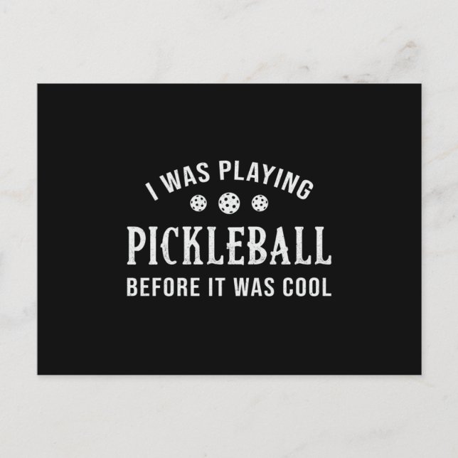 Pickleball Dink jag spelade Pickleball Player Vykort (Framsida)