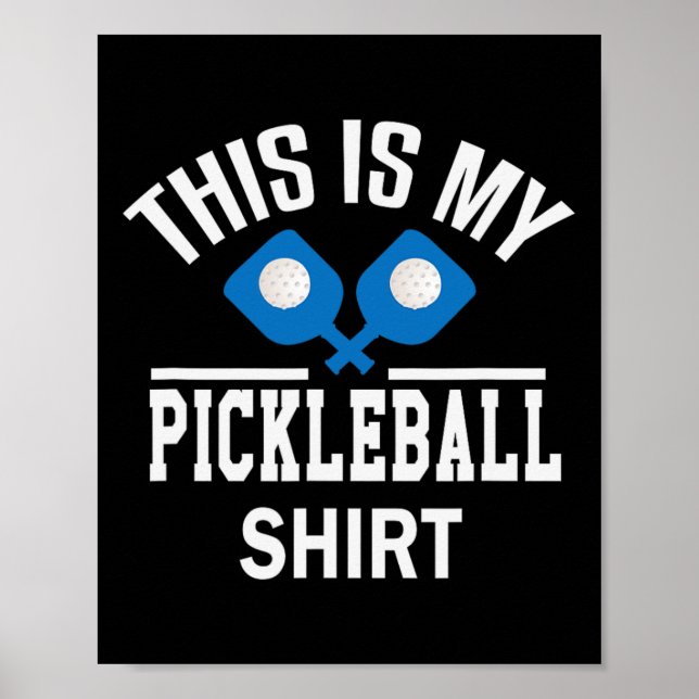 Pickleball - Dinker Badminton Tennis Pickleball Gi Poster (Framsidan)