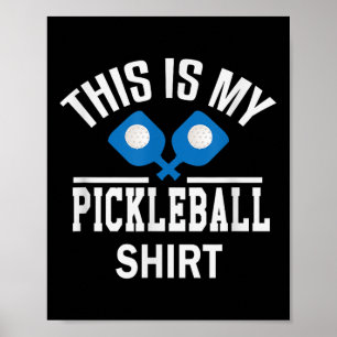 Pickleball - Dinker Badminton Tennis Pickleball Pr Poster